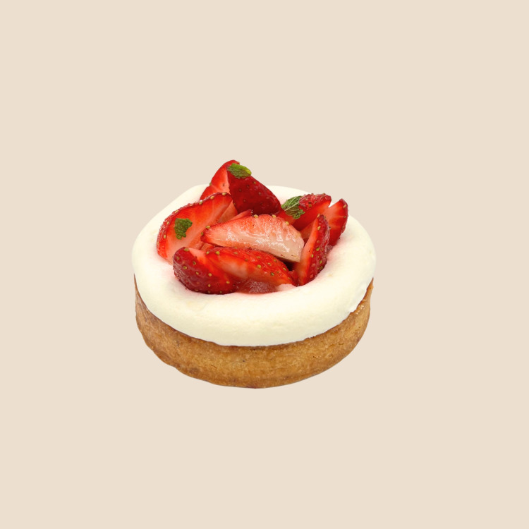 Tartelette fraise-basilic